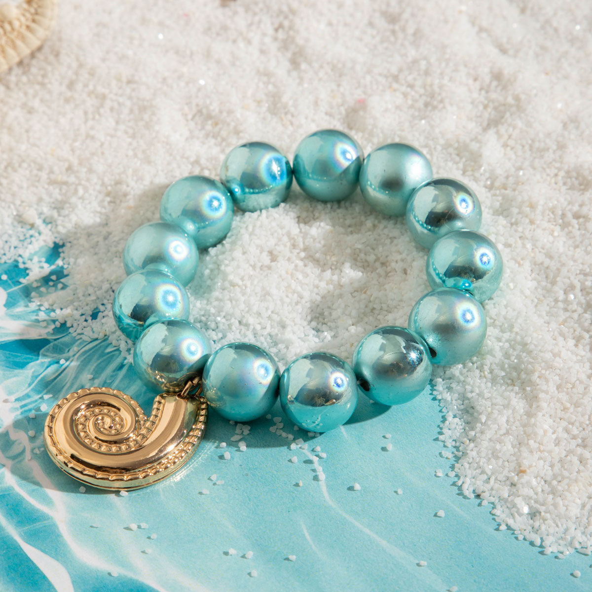 Wholesale Dopamine Colorful Gradient Beaded Bracelet